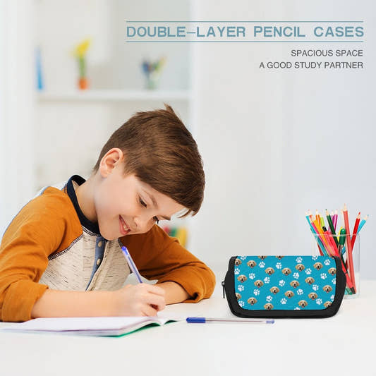 WePrintMePen CaseCustom Pet Face Double Pencil Case
