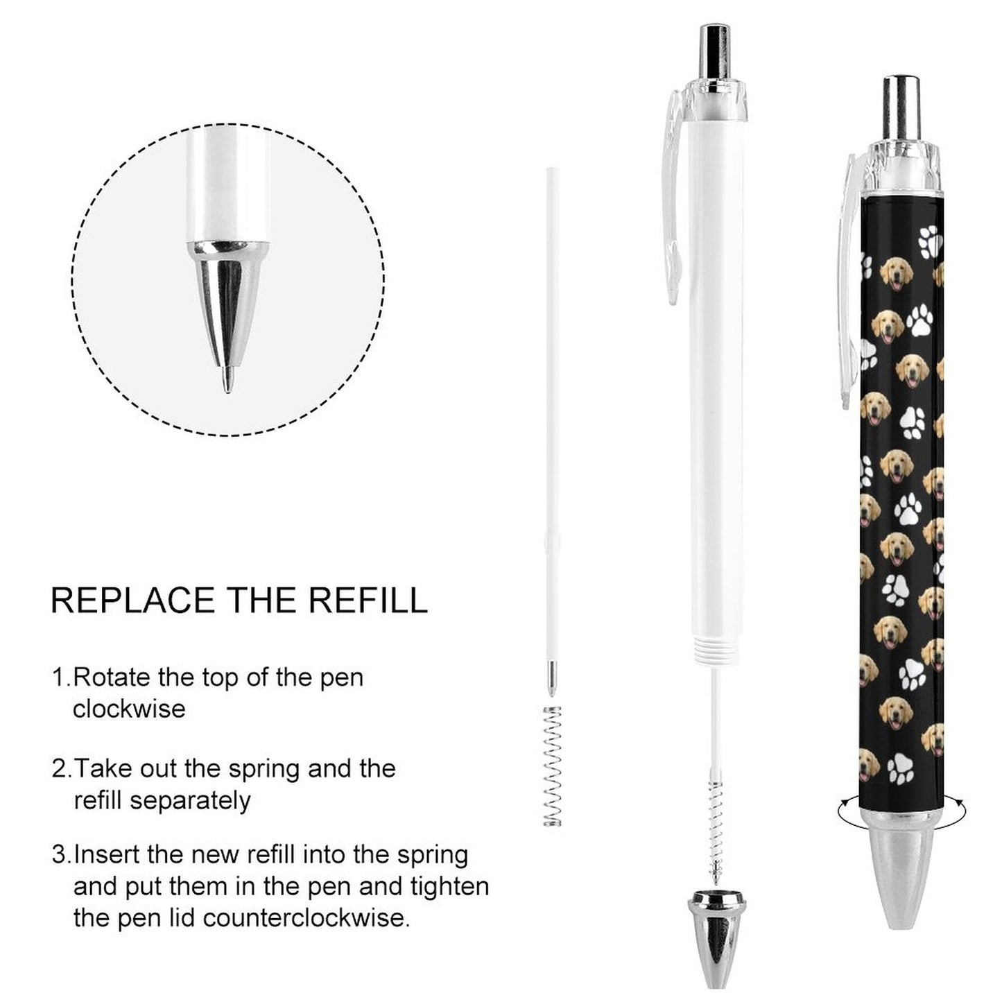 WEPRINTMEPenCustom Pet Face Ballpoint Pen
