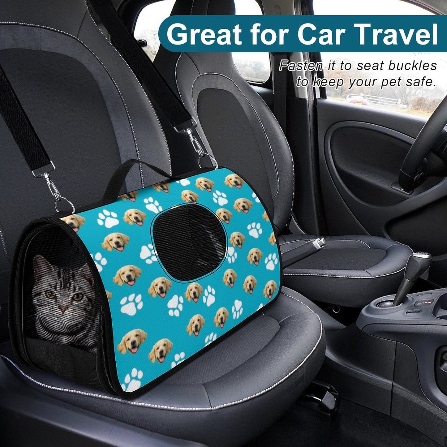 WEPRINTMEPet BagCustom Pet Face Pet Handbag