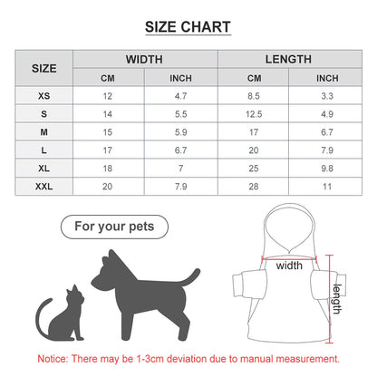 WEPRINTMEPet ClothesCustom Pet Hoodie Name and Photo Pet Costume