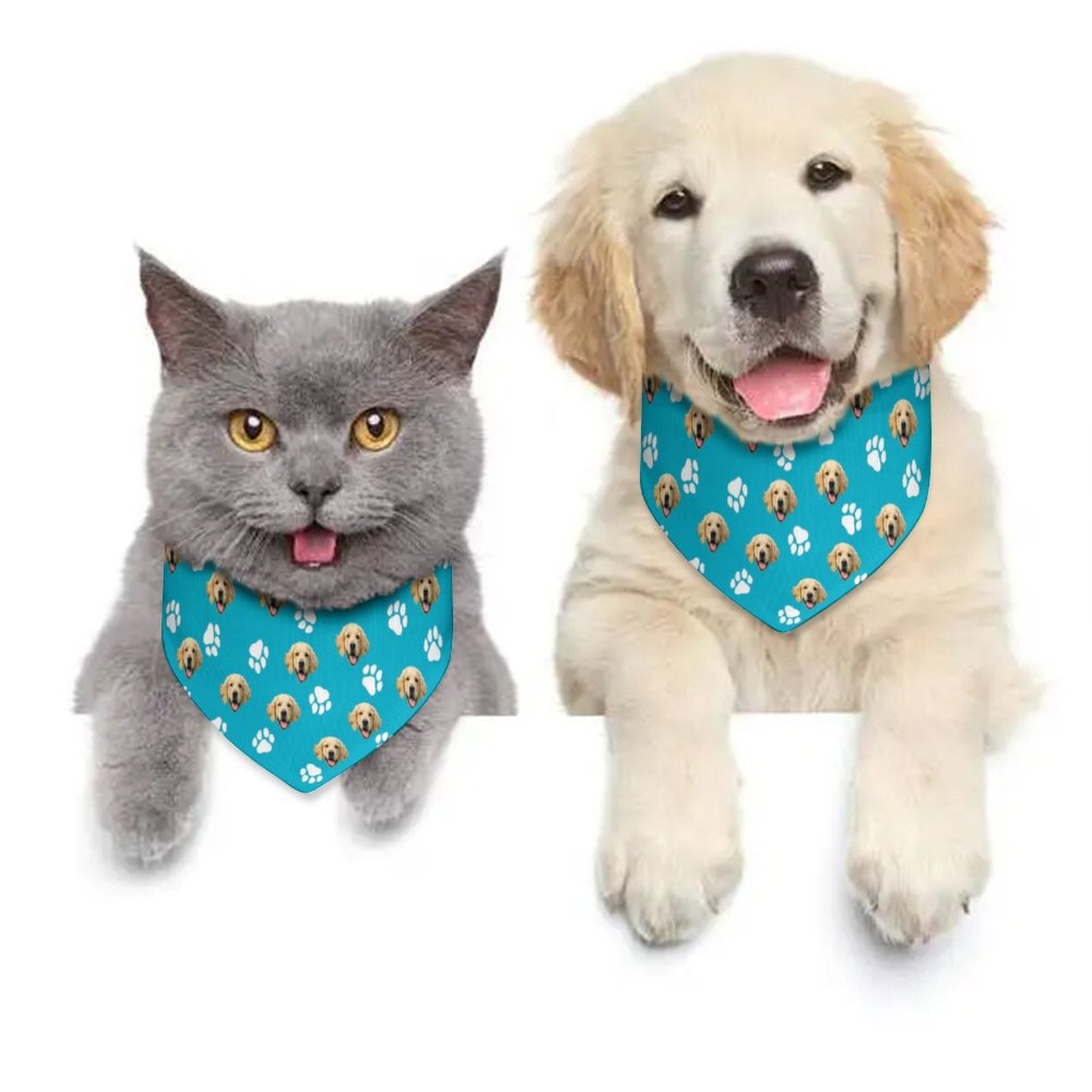 WEPRINTMEPet ScarfCustom Pet Face Pet Scarf