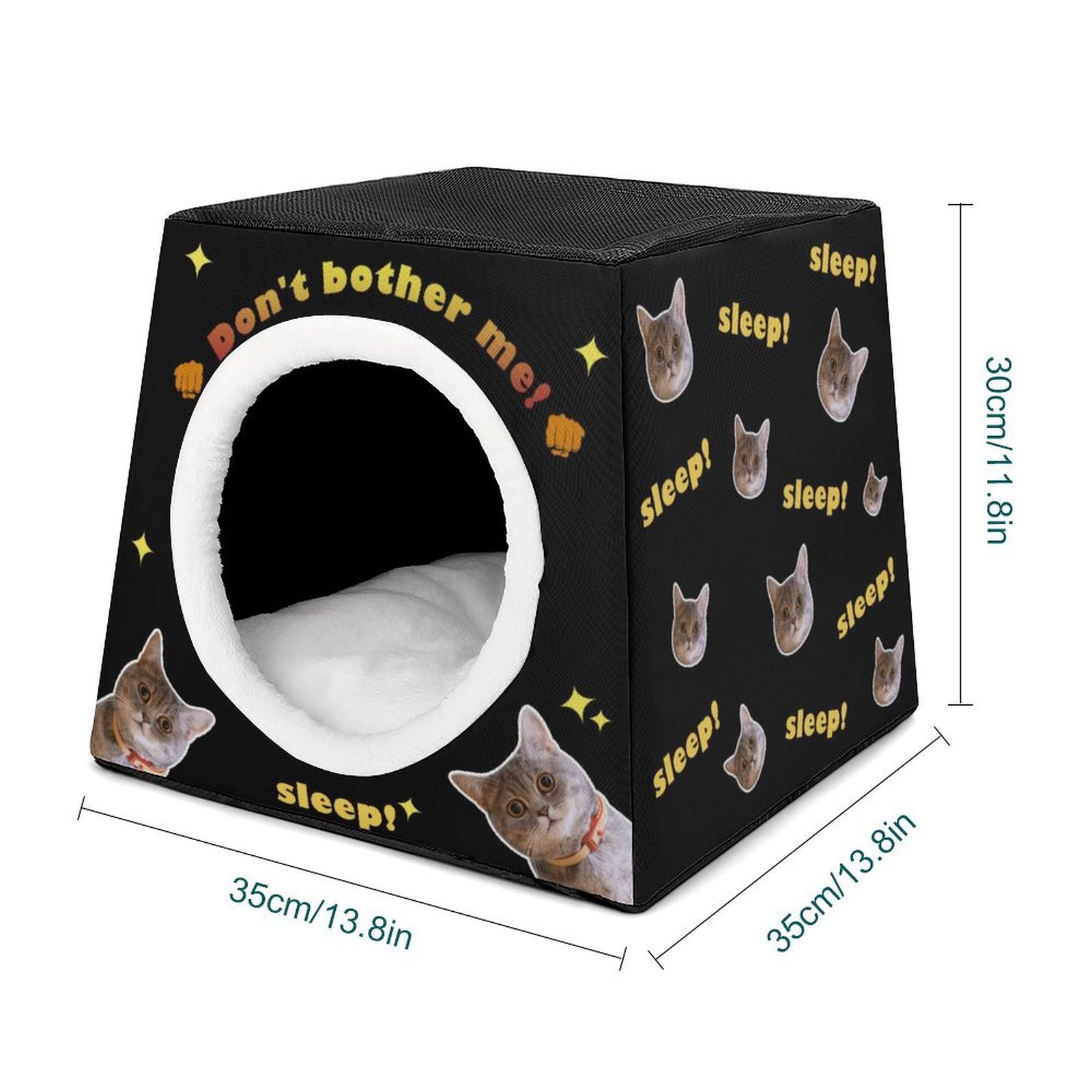 WEPRINTMEPet SuppliesCustom Capsule Pet Waterloo Don't Bother Me Face Pet House