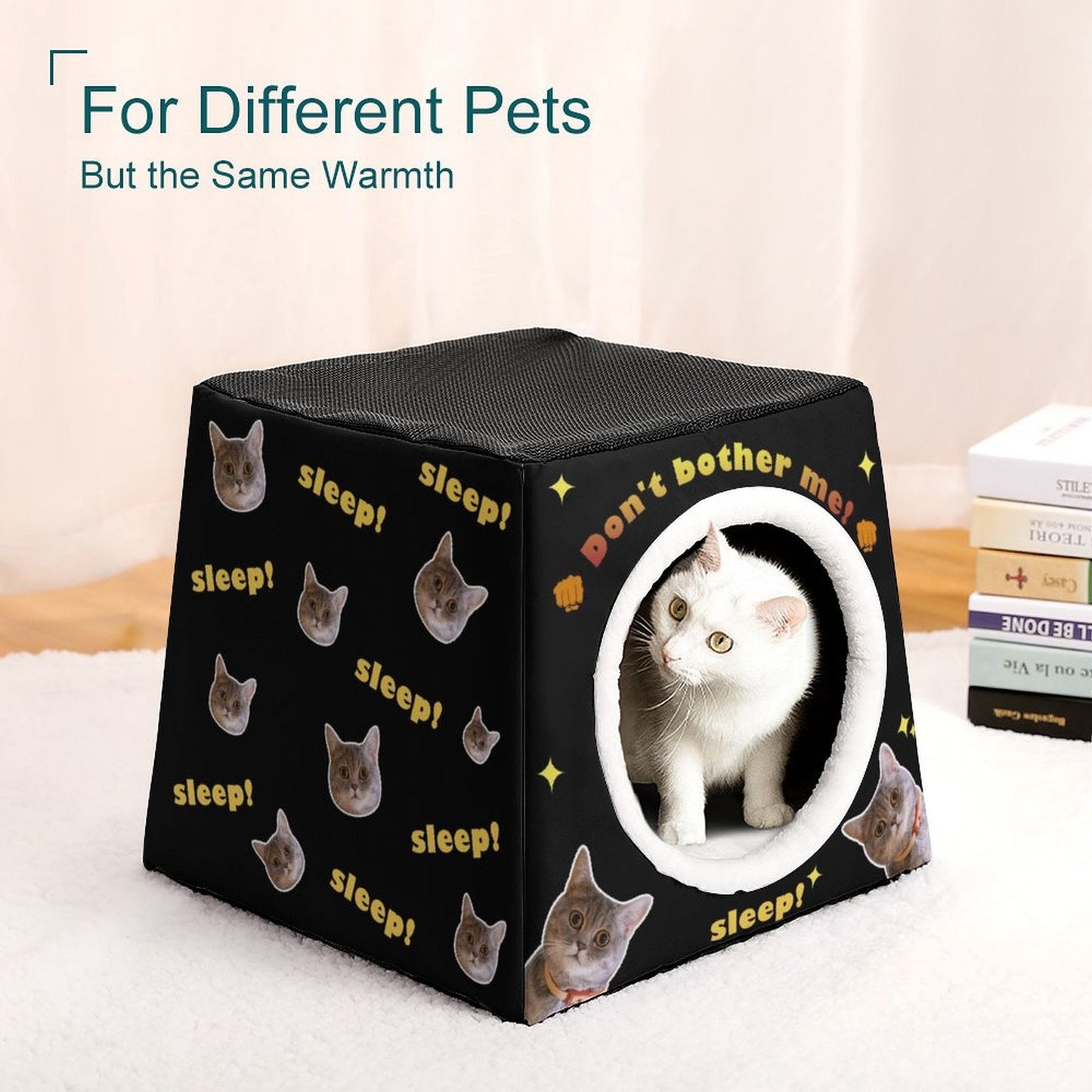 WEPRINTMEPet SuppliesCustom Capsule Pet Waterloo Don't Bother Me Face Pet House