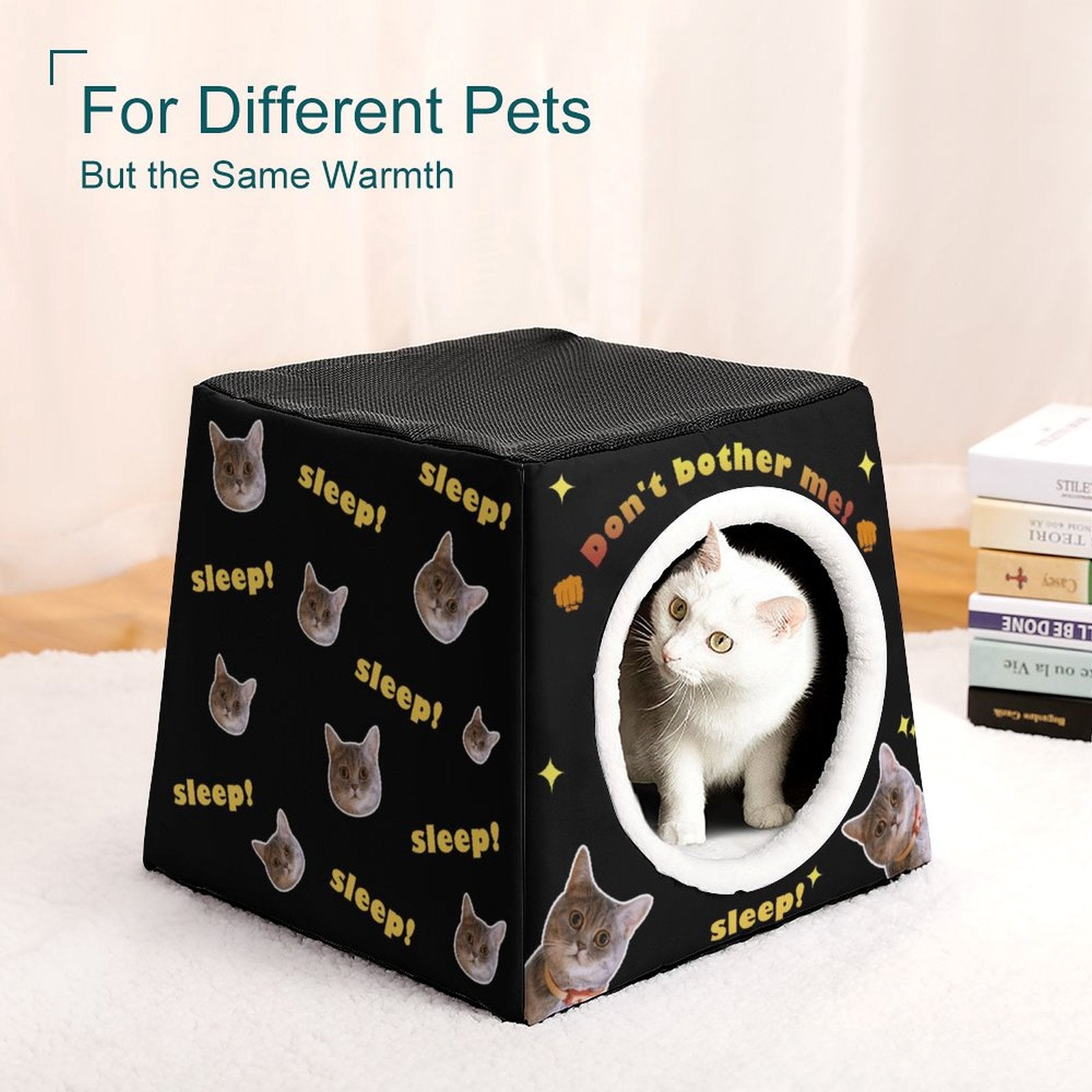 WEPRINTMEPet SuppliesCustom Capsule Pet Waterloo Don't Bother Me Face Pet House