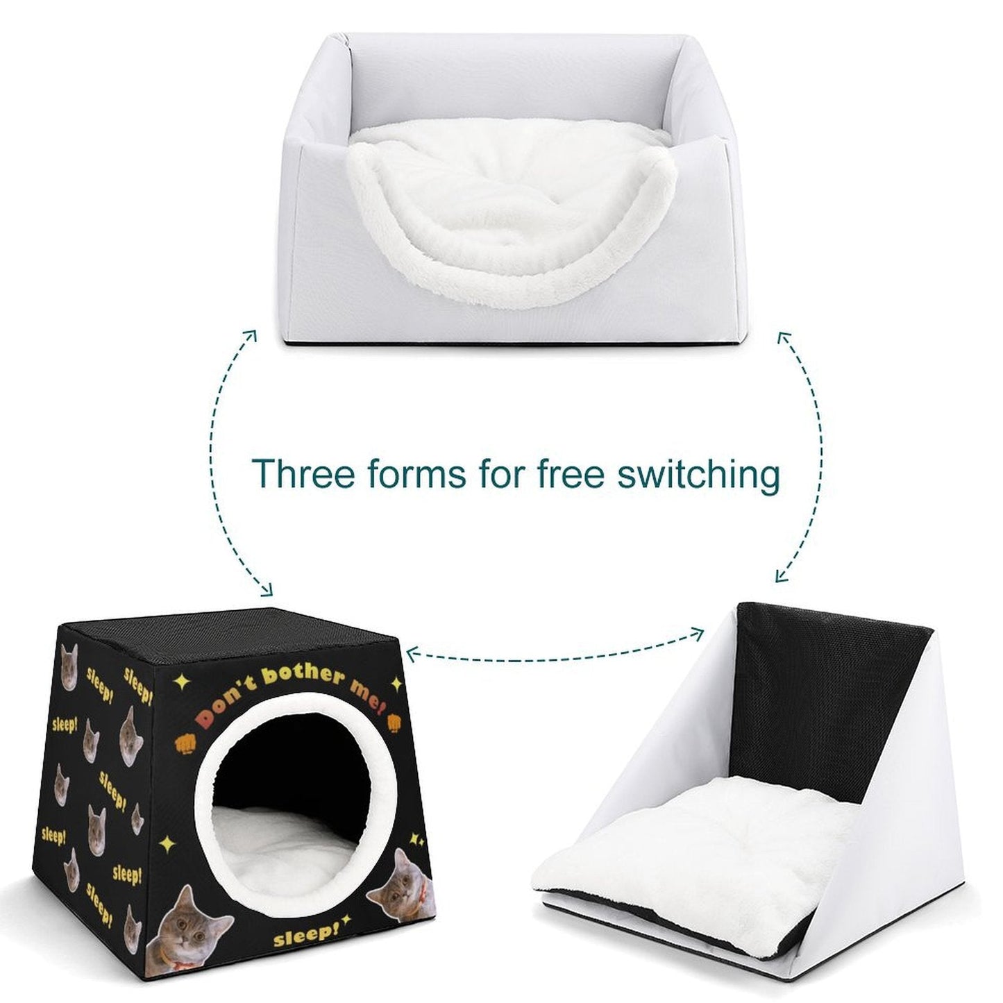 WEPRINTMEPet SuppliesCustom Capsule Pet Waterloo Don't Bother Me Face Pet House