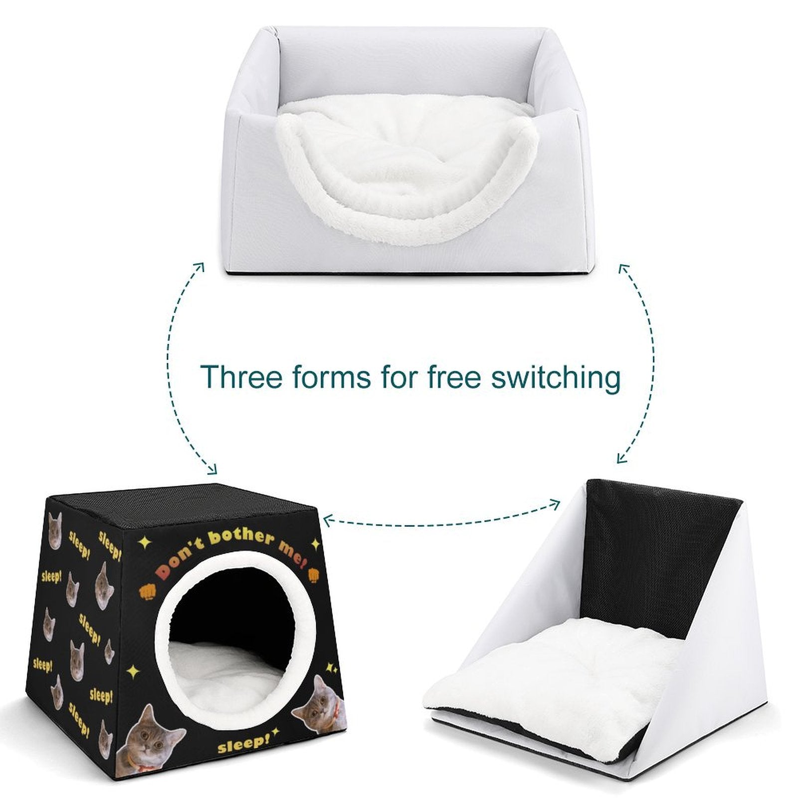 WEPRINTMEPet SuppliesCustom Capsule Pet Waterloo Don't Bother Me Face Pet House