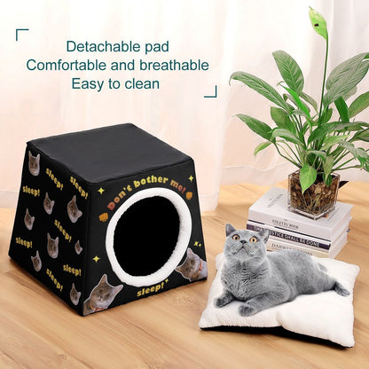WEPRINTMEPet SuppliesCustom Capsule Pet Waterloo Don't Bother Me Face Pet House