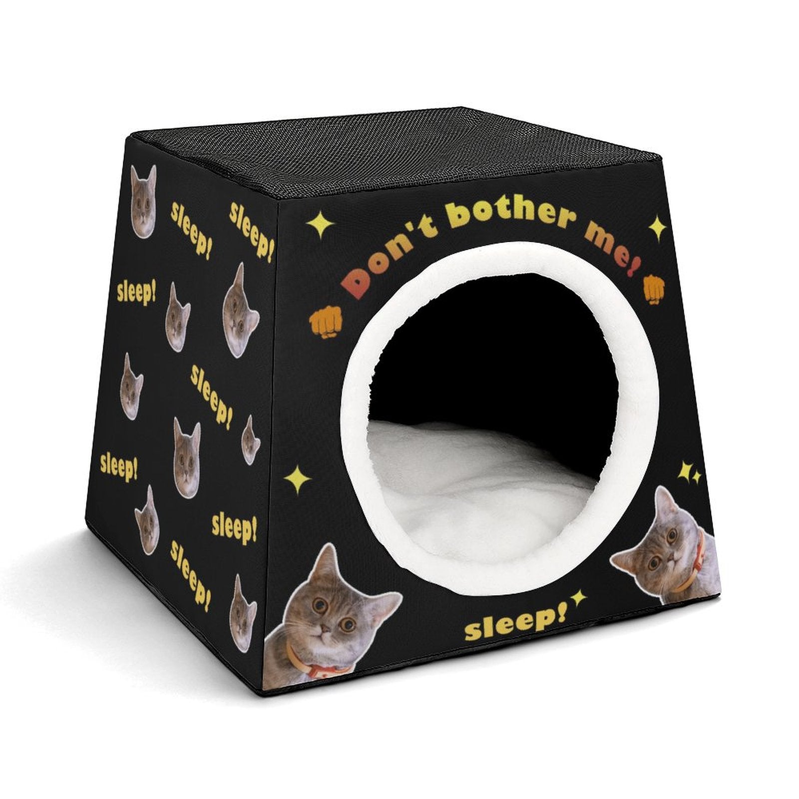 WEPRINTMEPet SuppliesCustom Capsule Pet Waterloo Don't Bother Me Face Pet House