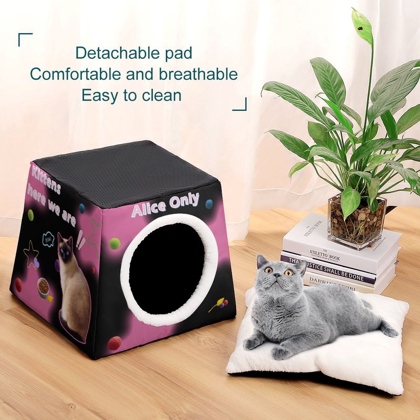 WEPRINTMEPet SuppliesCustom Capsule Pet Waterloo Personalized Cat House