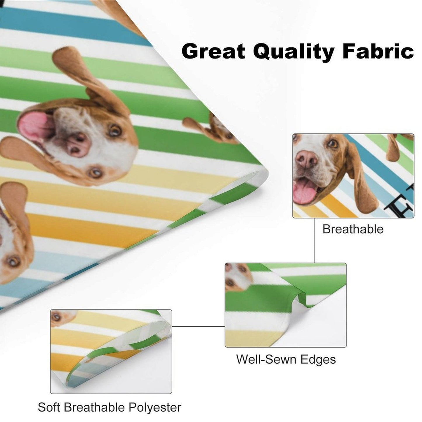 WEPRINTMEPet SuppliesCustom Pet Scarf Face Dog Bandana