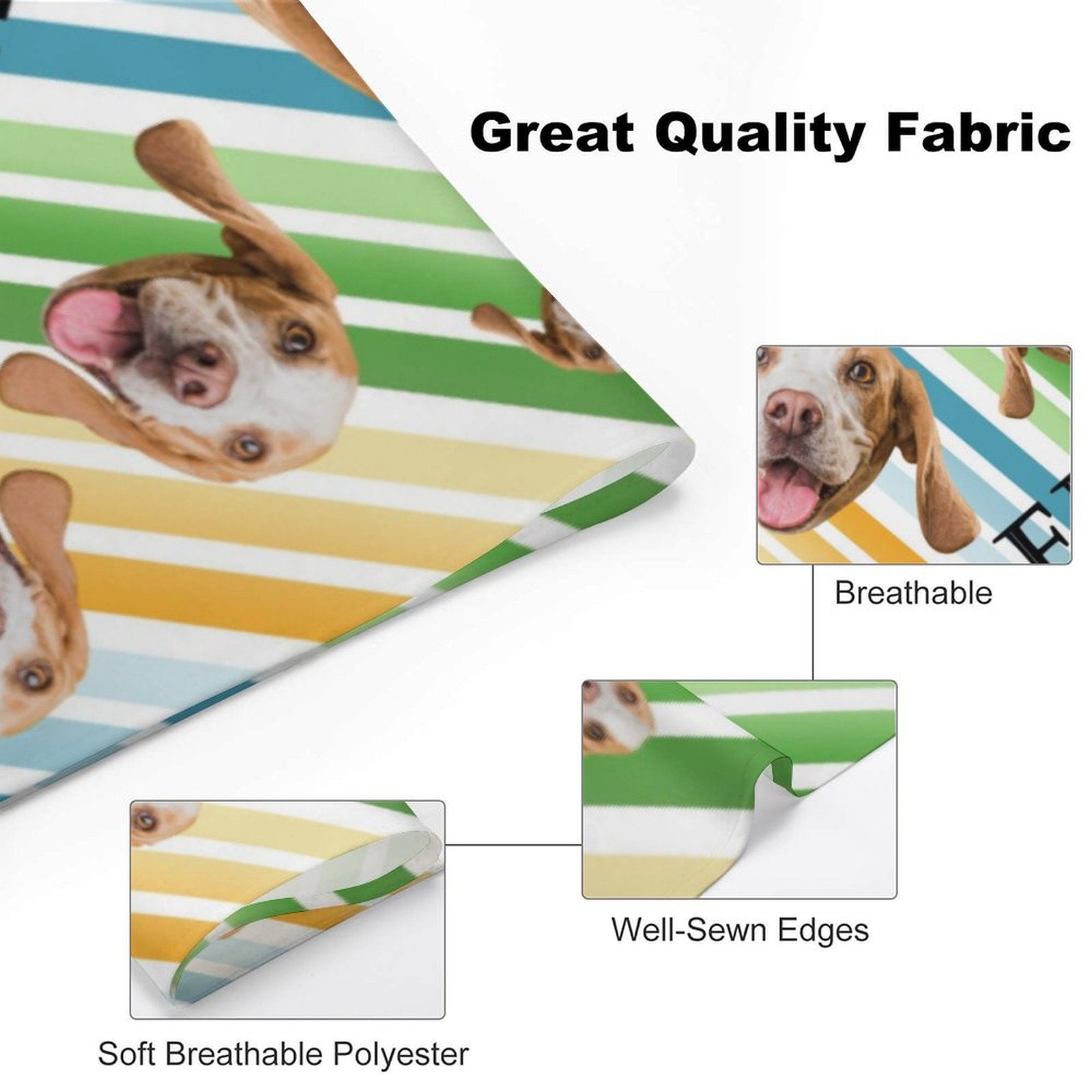 WEPRINTMEPet SuppliesCustom Pet Scarf Face Dog Bandana