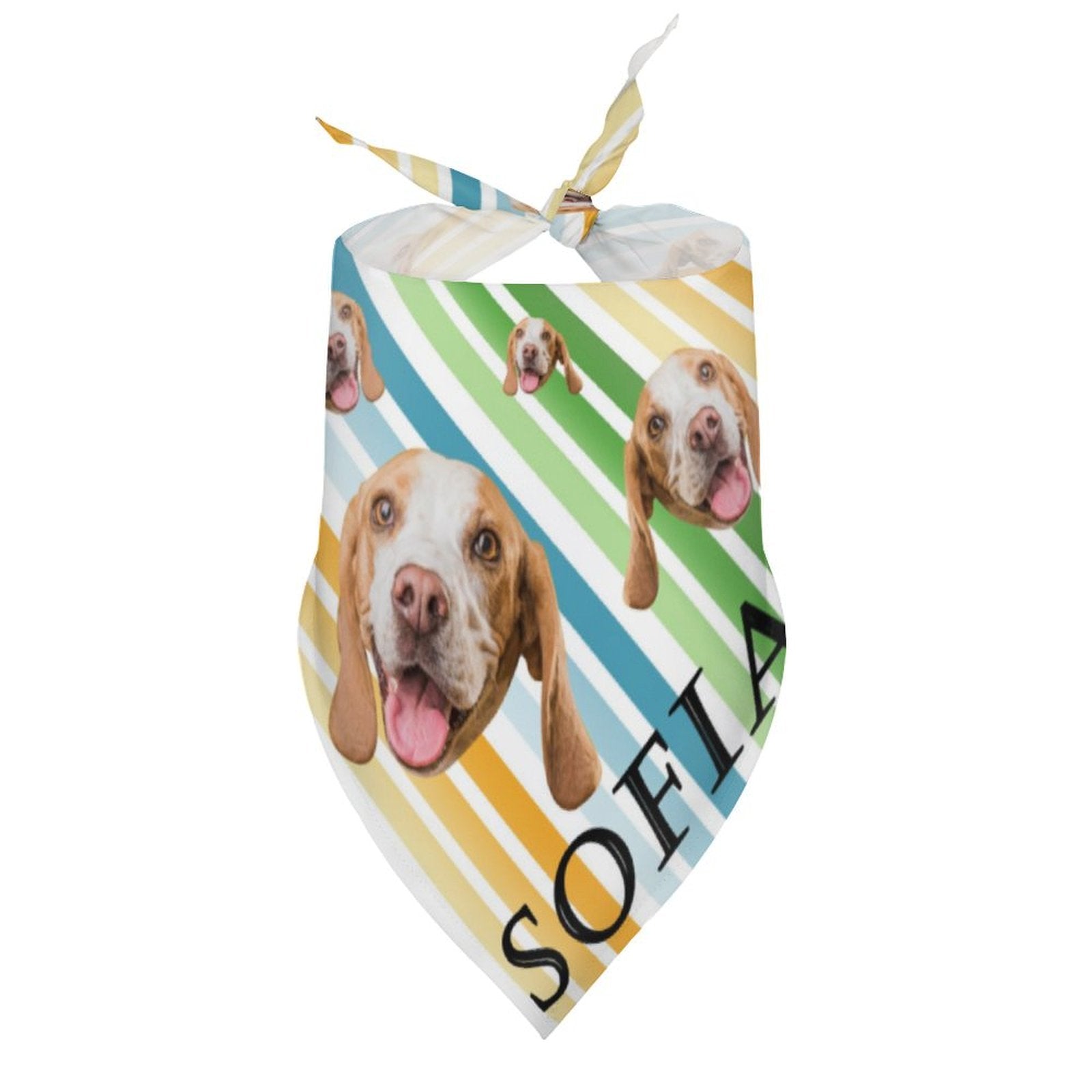 WEPRINTMEPet SuppliesCustom Pet Scarf Face Dog Bandana