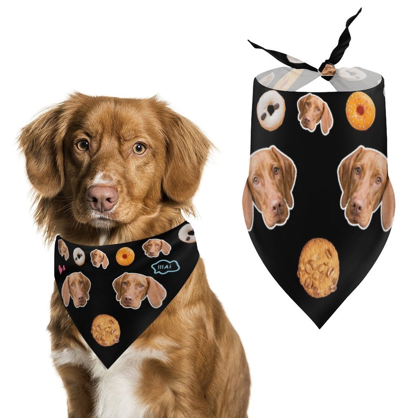 WEPRINTMEPet SuppliesCustom Pet Scarf Personalized Dog Bandana