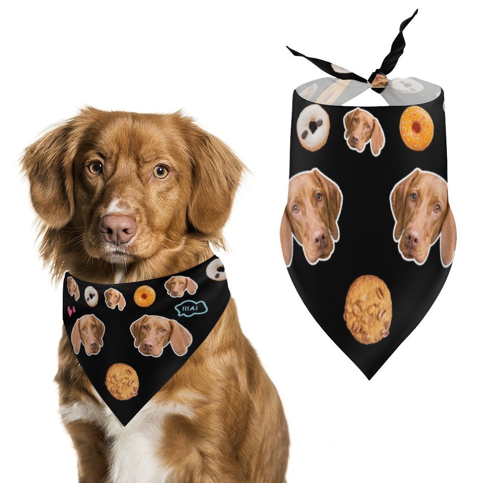 WEPRINTMEPet SuppliesCustom Pet Scarf Personalized Dog Bandana