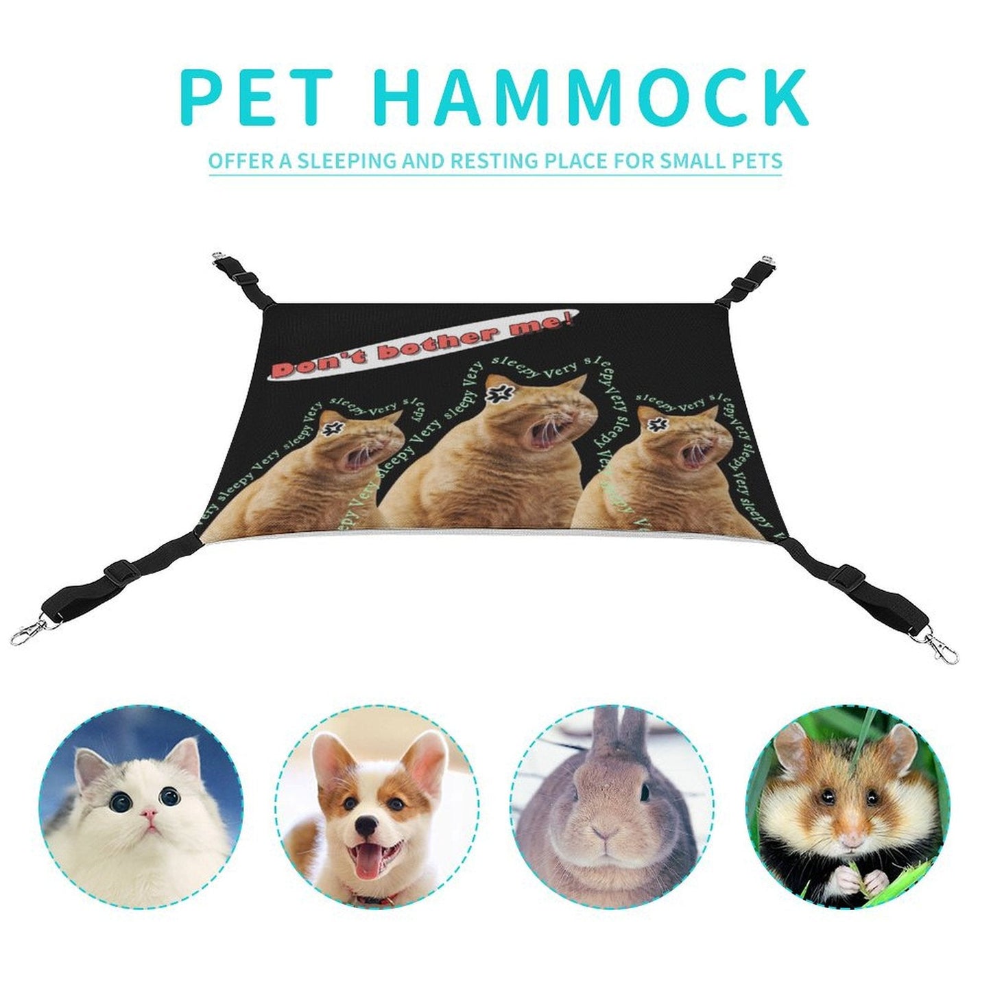 WEPRINTMEPet SuppliesCustom Photo Pet Hammock Don't Bother Me Pet Hammock