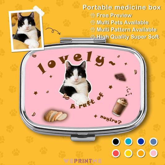 WEPRINTMEPill BoxCustom Pet Face Lovely Portable Medicine Box