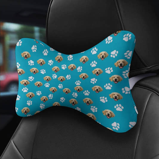 WePrintMePillowCustom Pet Face Car Pillows Set of 2