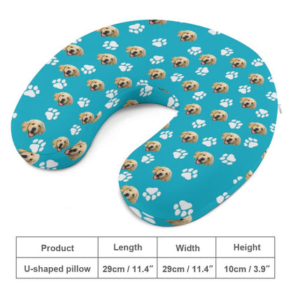 WEPRINTMEPillowCustom Pet Face U - shaped Pillow