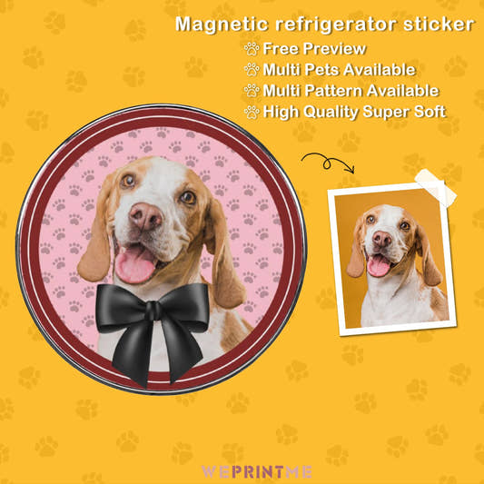 WePrintMeRefrigerator MagnetsCustom Pet Bow Refrigerator Magnets