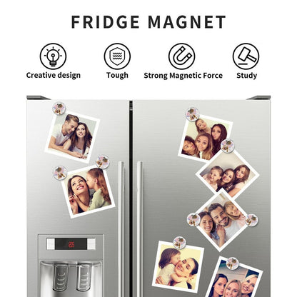 WEPRINTMERefrigerator MagnetsCustom Pet Face and Name Heart Refrigerator Magnets