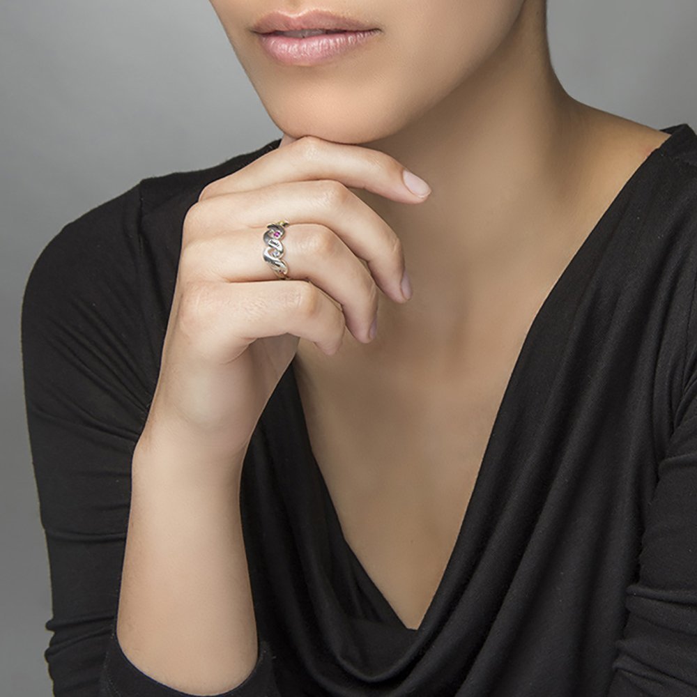 WEPRINTMERingCustom Four Texts Ring