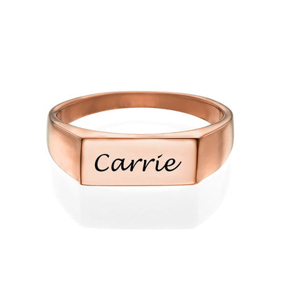 WEPRINTMERingCustom Name Signet Ring