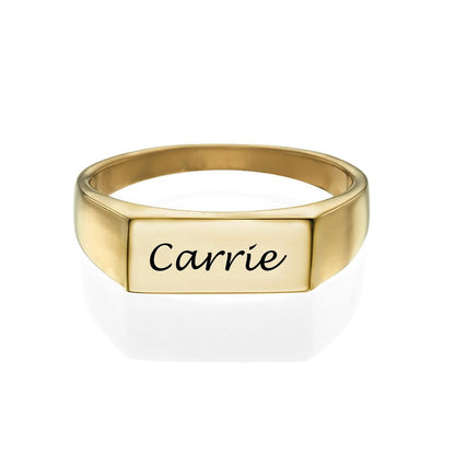 WEPRINTMERingCustom Name Signet Ring