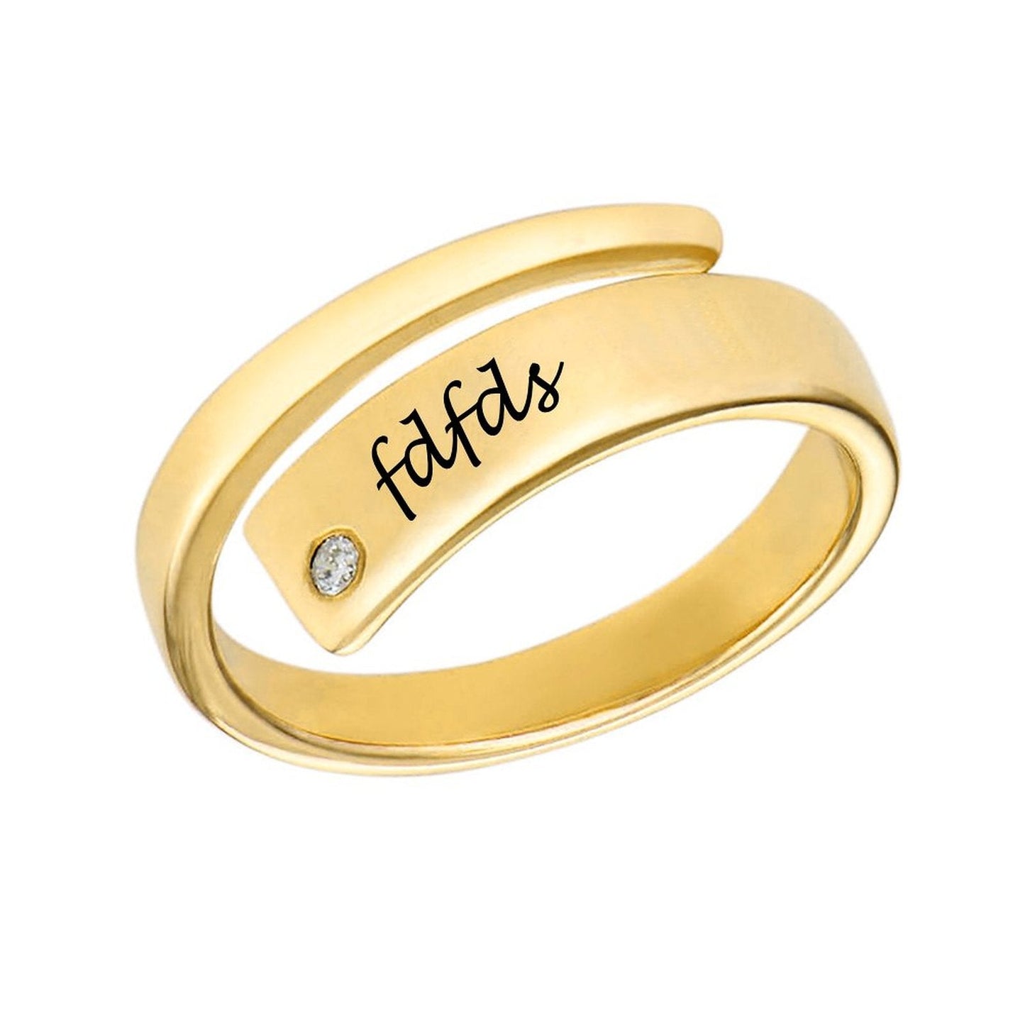 WEPRINTMERingCustom Name Wrapped Name Ring