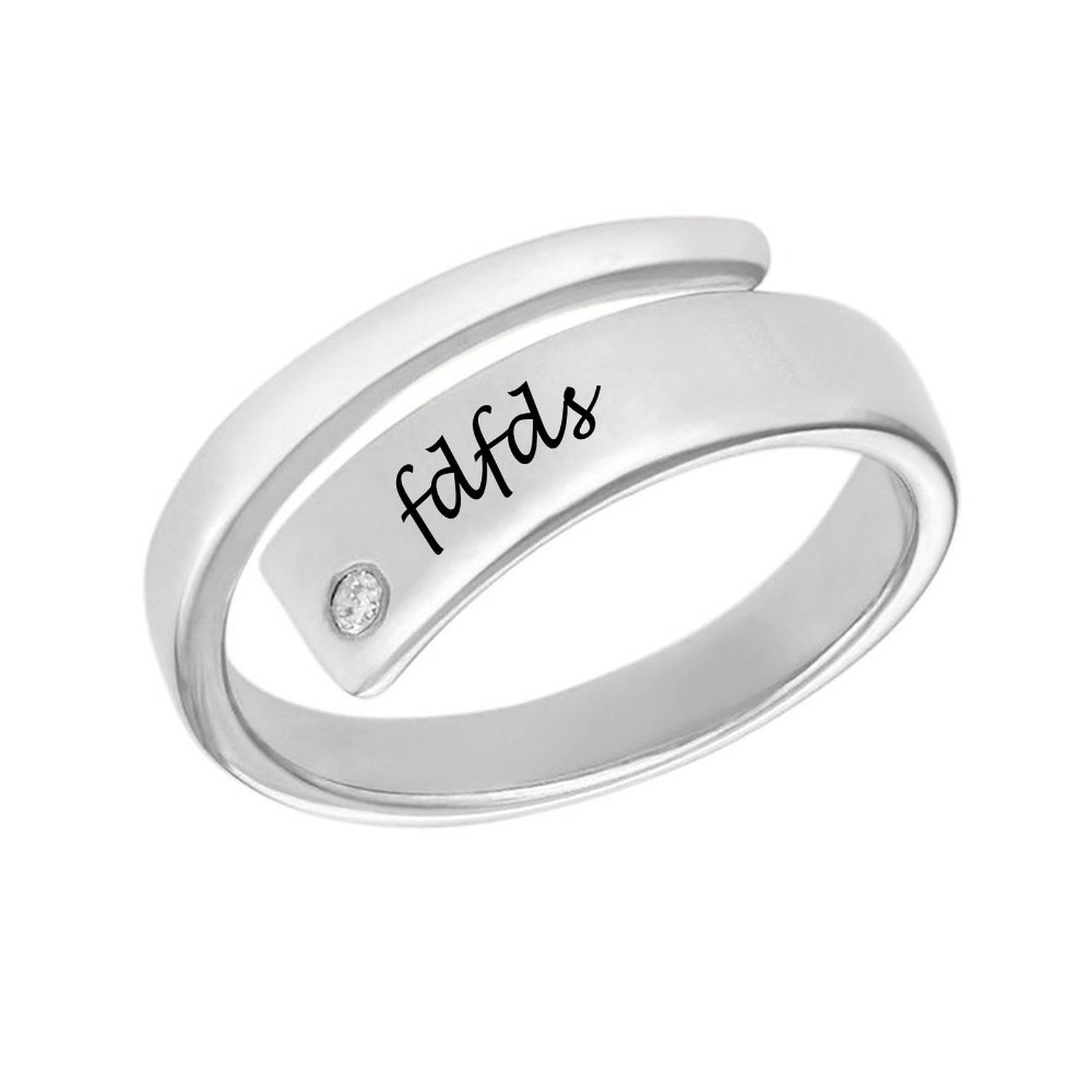 WEPRINTMERingCustom Name Wrapped Name Ring