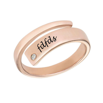 WEPRINTMERingCustom Name Wrapped Name Ring