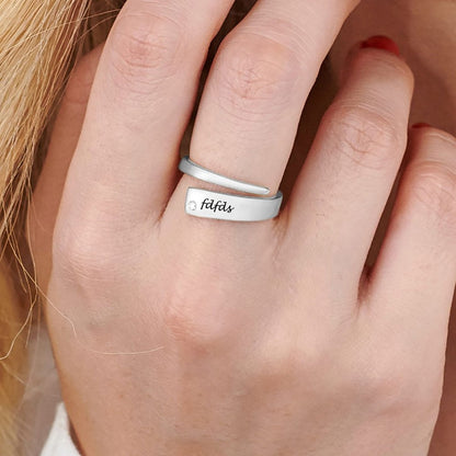 WEPRINTMERingCustom Name Wrapped Name Ring