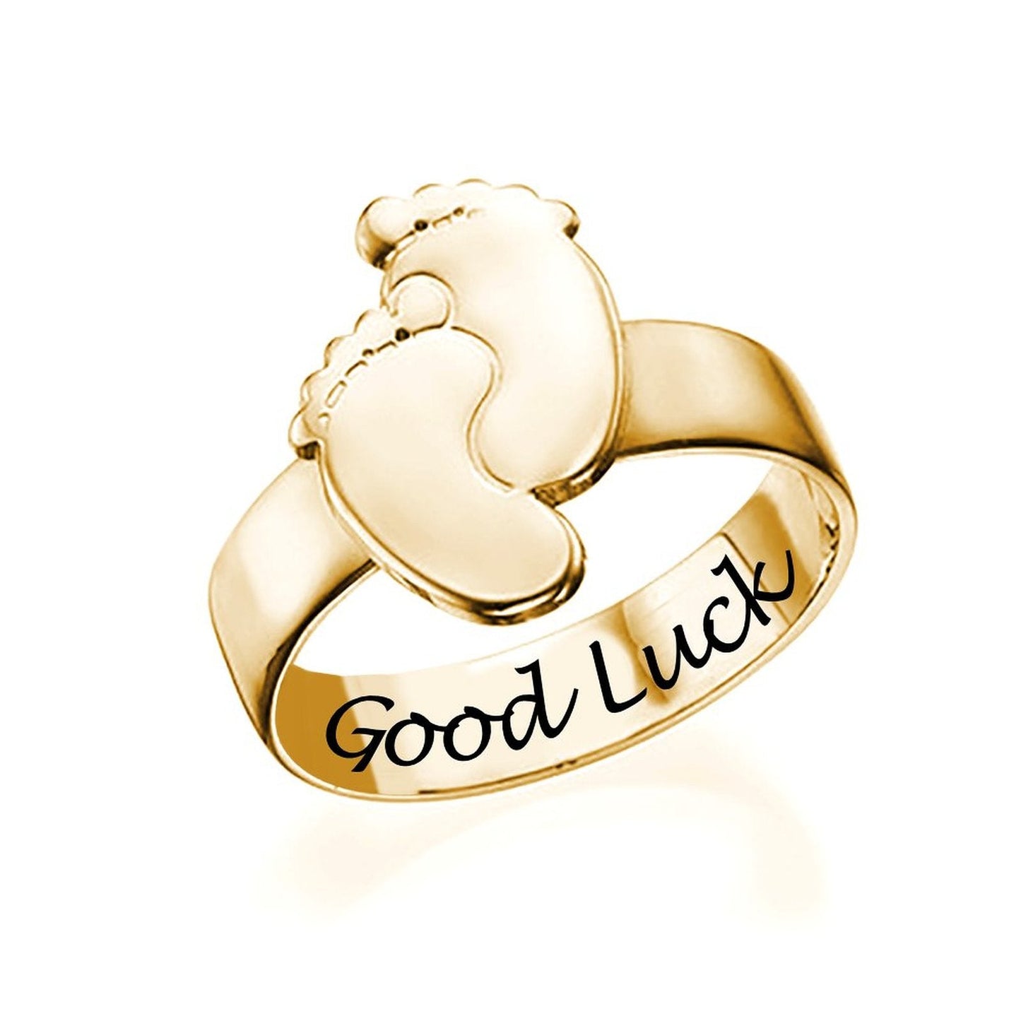 WEPRINTMERingCustom Text Birth Foot Ring