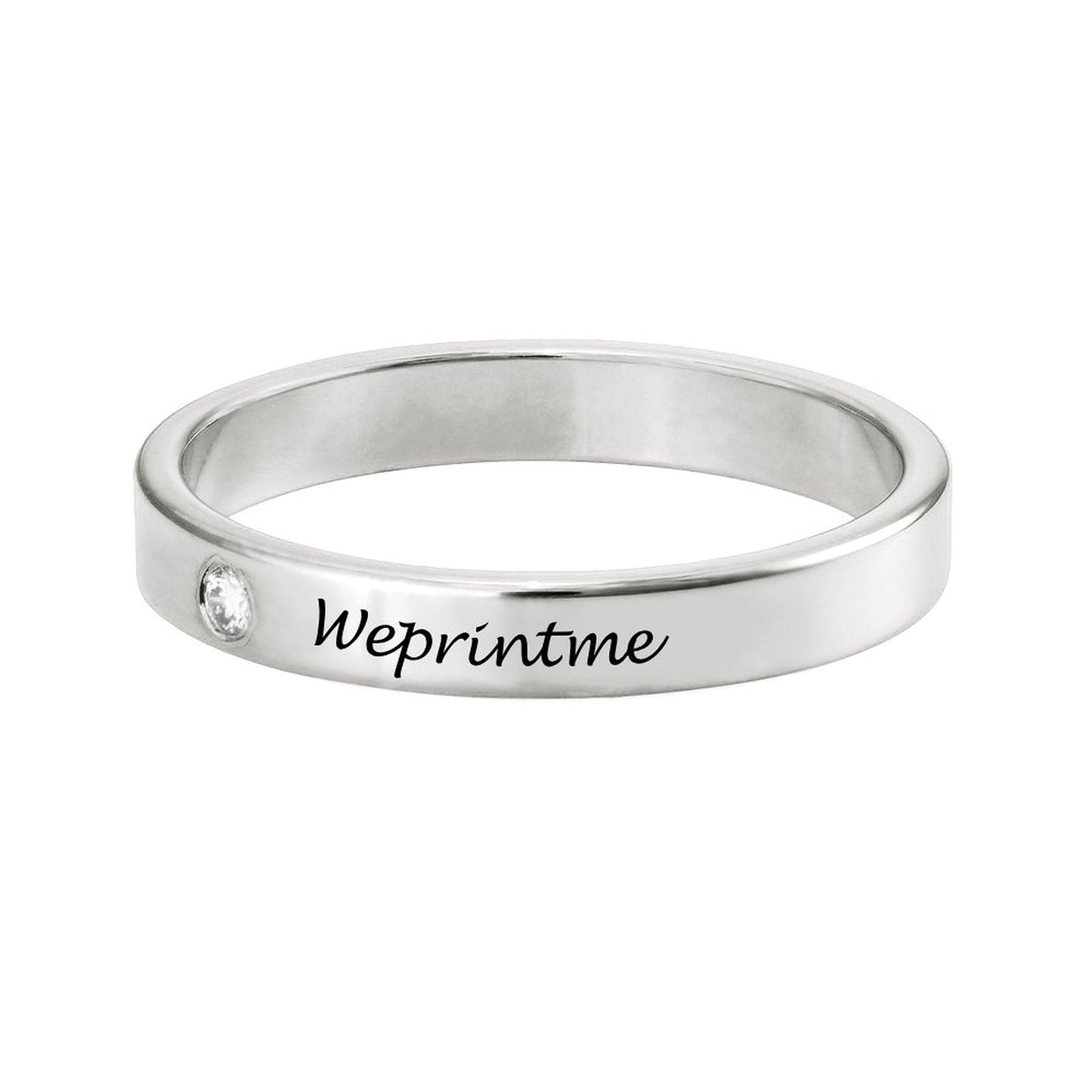WEPRINTMERingCustom Text Diamond Ring