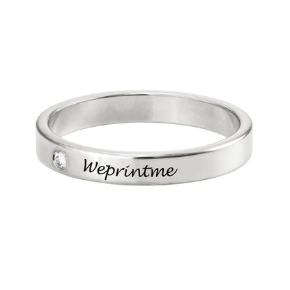 WEPRINTMERingCustom Text Diamond Ring