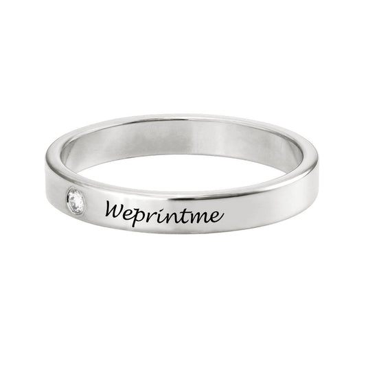 WEPRINTMERingCustom Text Diamond Ring