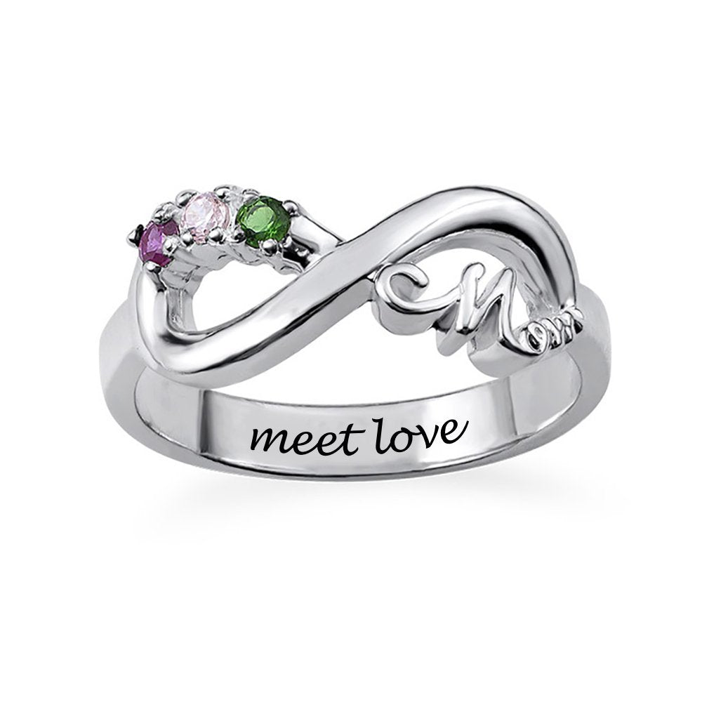 WEPRINTMERingCustom Text Mom Ring