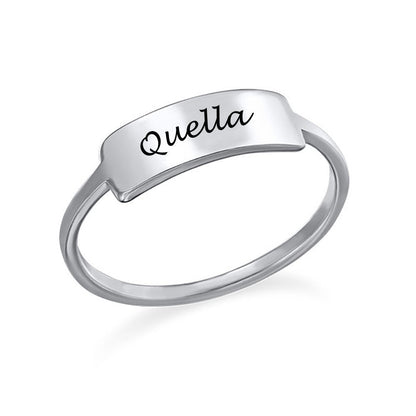 WEPRINTMERingCustom Text Nameplate Ring