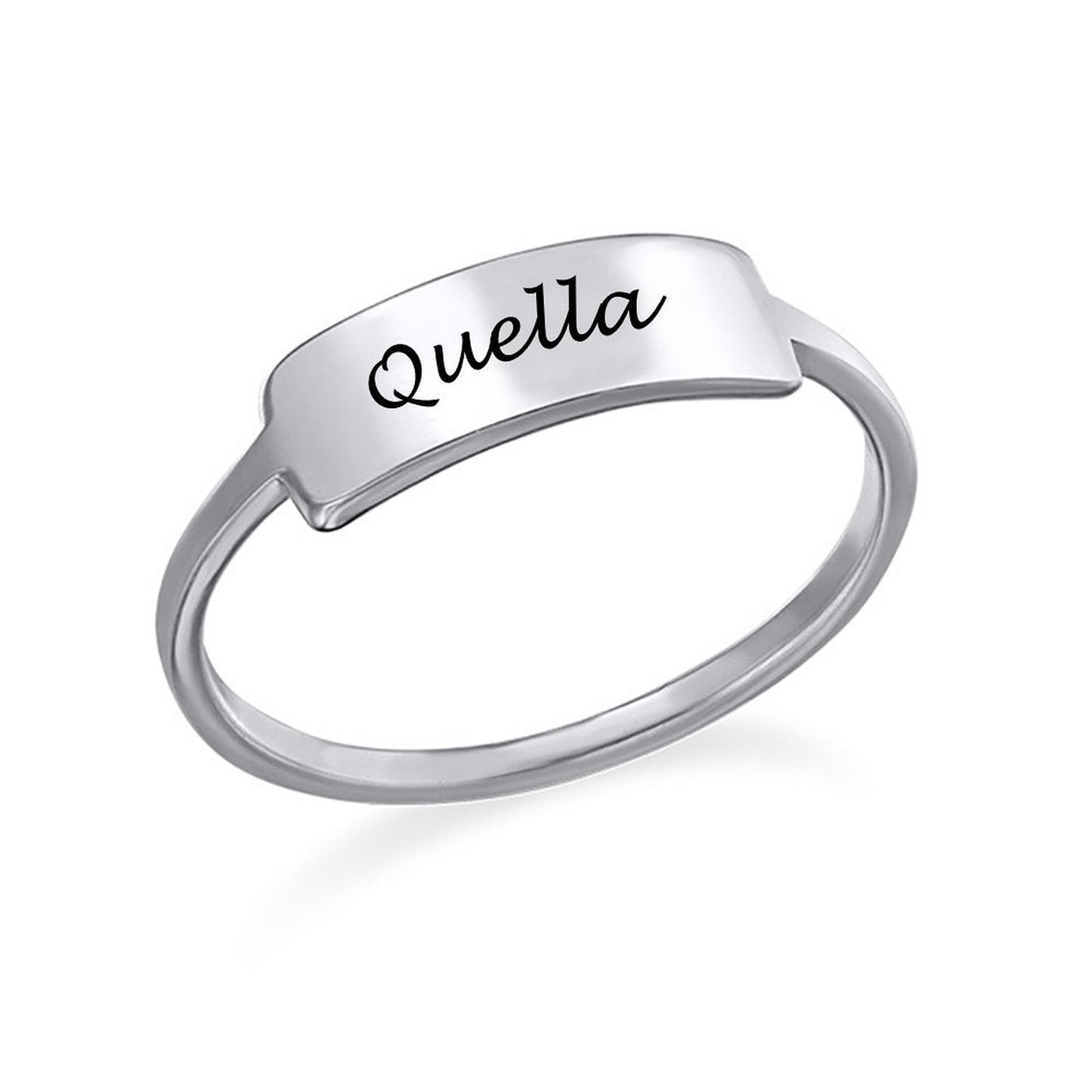 WEPRINTMERingCustom Text Nameplate Ring