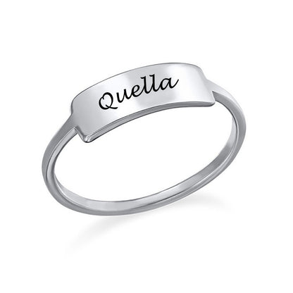 WEPRINTMERingCustom Text Nameplate Ring