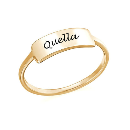 WEPRINTMERingCustom Text Nameplate Ring