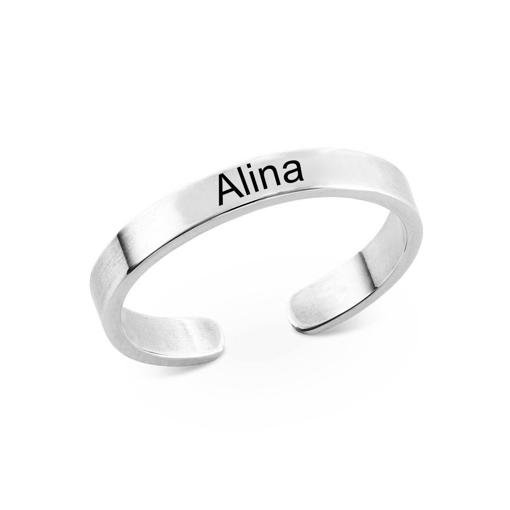 WEPRINTMERingCustom Text Open Ring