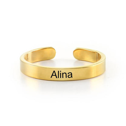 WEPRINTMERingCustom Text Open Ring