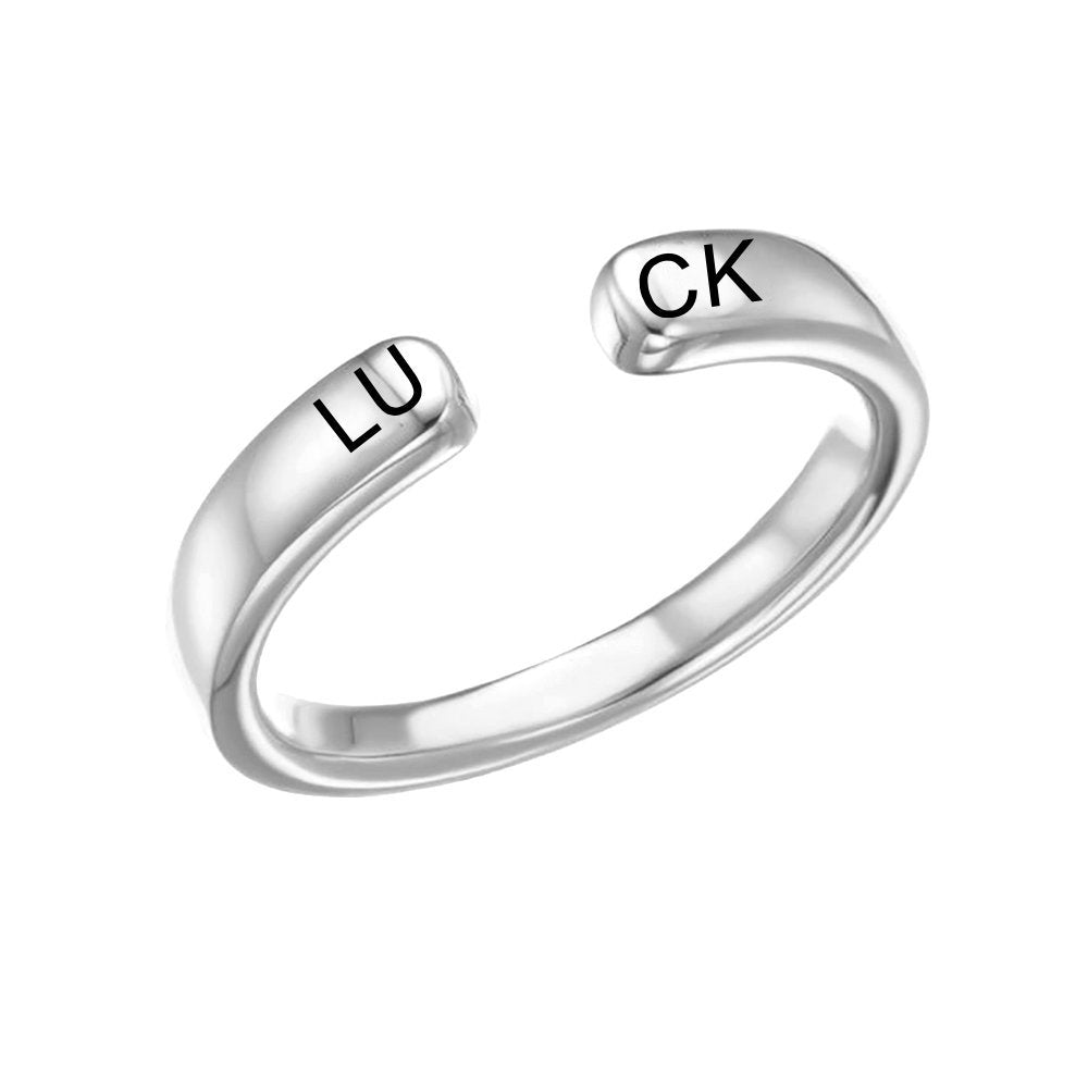 WEPRINTMERingCustom Text Open Ring