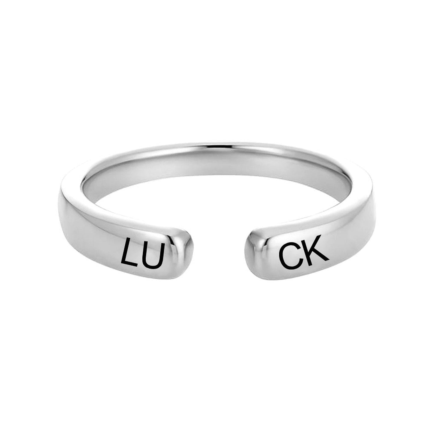 WEPRINTMERingCustom Text Open Ring
