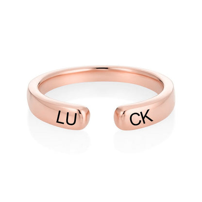 WEPRINTMERingCustom Text Open Ring