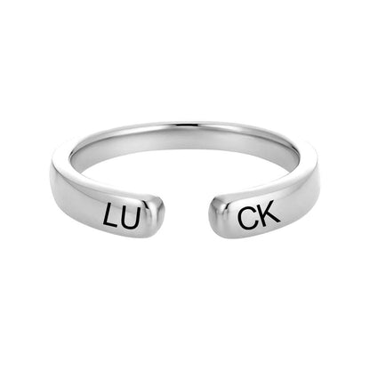 WEPRINTMERingCustom Text Open Ring