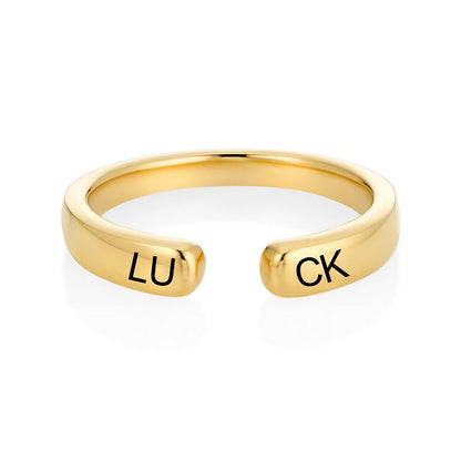 WEPRINTMERingCustom Text Open Ring
