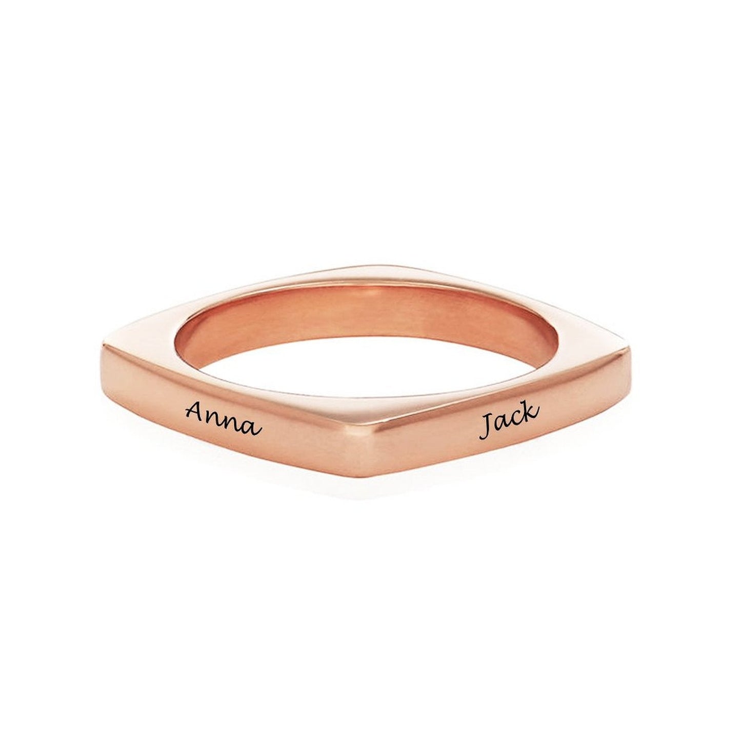 WEPRINTMERingCustom Text Square Ring