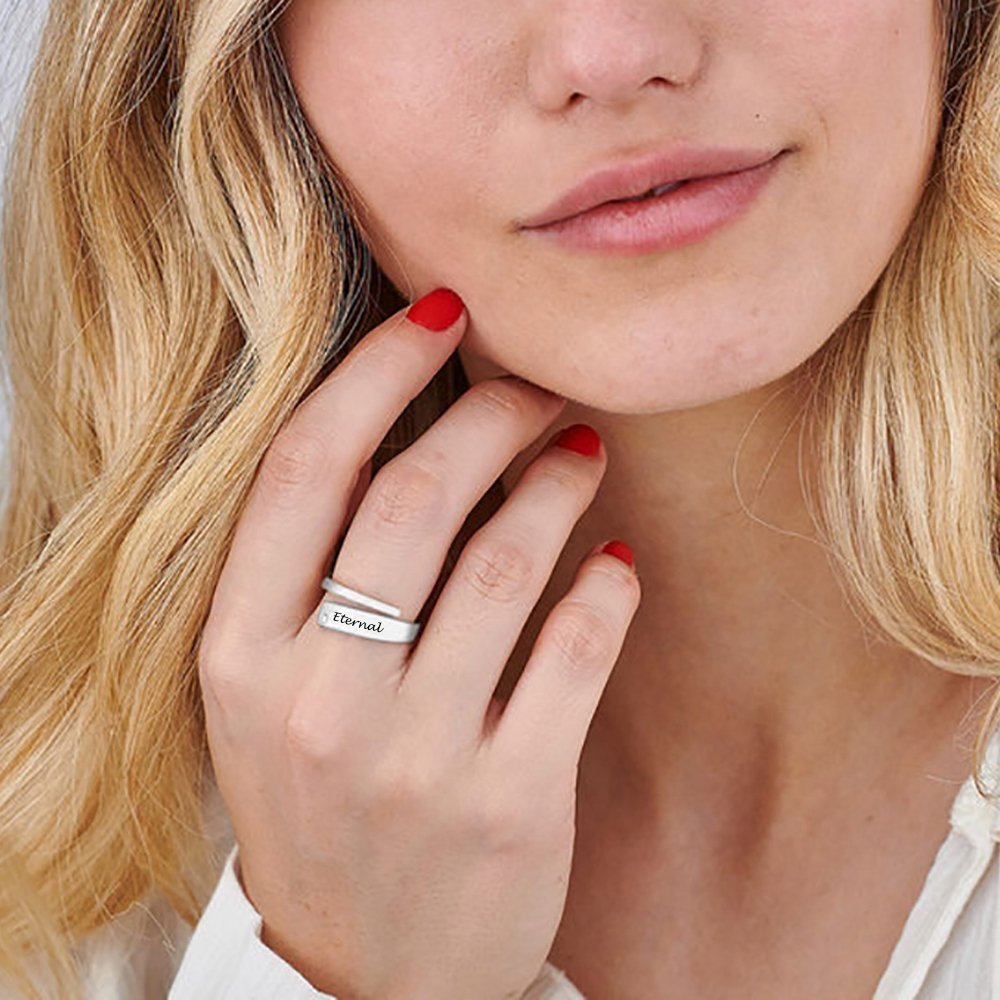 WEPRINTMERingCustom Text Wrapped Name Ring