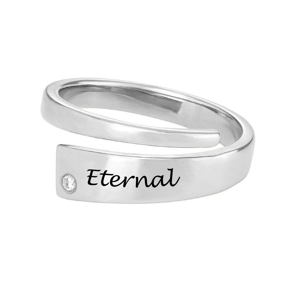 WEPRINTMERingCustom Text Wrapped Name Ring